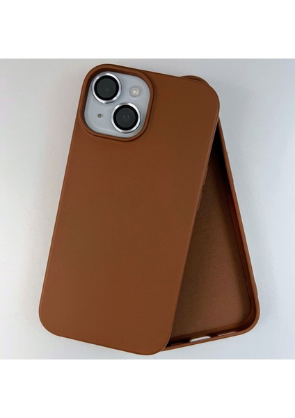iPhone 15 Uyumlu Lansman İçi Kadife Esnek Soft Silikon Kılıf