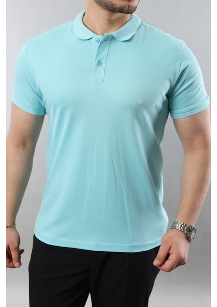Erkek Slim Fit Dar Kesim Pamuklu Yumuşak Doku Nefes Alan Kumaş Erkek Polo Yaka T Shirt modelleri