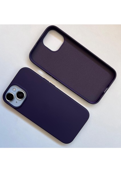 iPhone 15 Uyumlu Lansman İçi Kadife Esnek Soft Silikon Kılıf