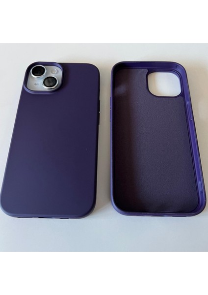 iPhone 15 Uyumlu Lansman İçi Kadife Esnek Soft Silikon Kılıf