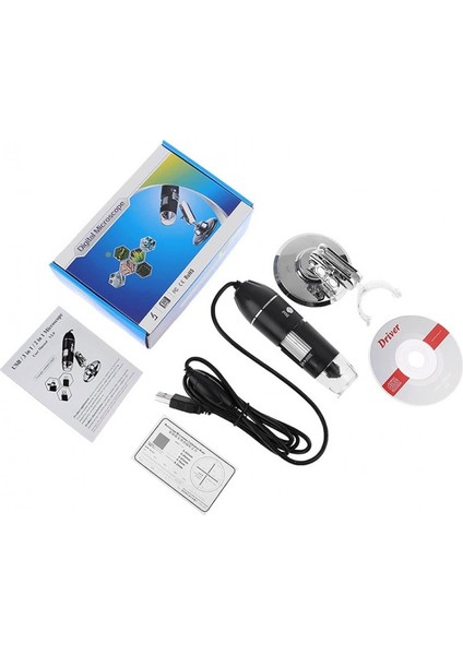 USB 2.0 Kablolu El Tipi Dijital Mikroskop 8 Ledli Endoskop Kamera