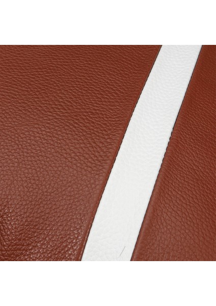 Premium Çift Taraflı Taba Beyaz Deri Kırlent Kılıfı/ev ve Ofis Için 45X45CM Kırlent Kılıfı