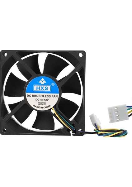 12V 8cm 4 Pinli Kasa Fanı Dc 12V 8X8X2.5CM 4 Pin Fan fiyatları