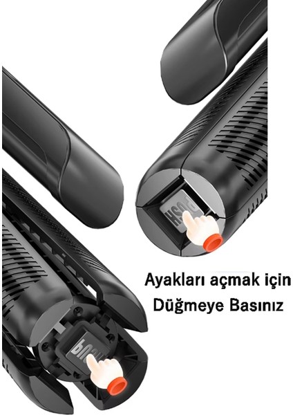 C12 Otomatik Yüz Takip Sistemli Çok Amaçlı Bluetooth Kumandalı 180CM Akıllı Tripod + Selfie Çubuğu