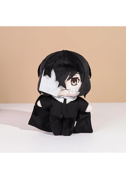 Anime Bungou Sokak Köpekleri Siyah Köstüm Dazai Osamu 20 cm Peluş Oyuncak