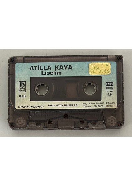 Atilla Kaya Liselim Kaset (Kartonet Yoktur Sadece Kasettir Dönem Kağıt Baskı Kaset)