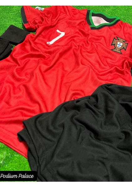 Portekiz 2024/25 Yeni Sezon Cristiano Ronaldo Iç Saha Çocuk Forması 4'lü SET8KIRMIZI) fiyatları