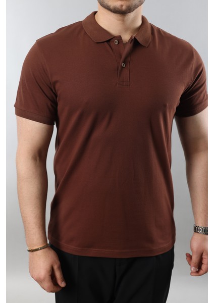 Erkek Slim Fit Dar Kesim Pamuklu Yumuşak Doku Nefes Alan Kumaş Erkek Polo Yaka T Shirt modelleri