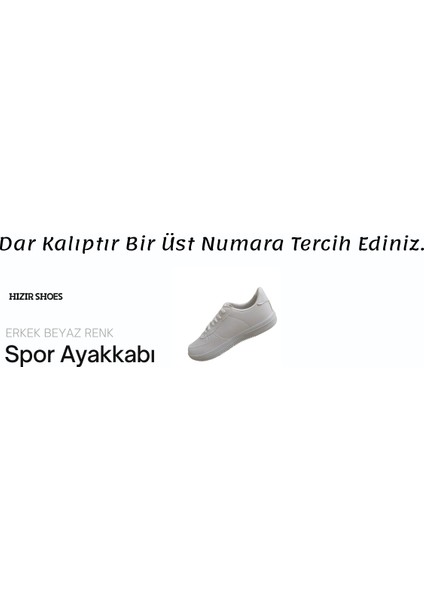 Beyaz Erkek Spor Ayakkabısı