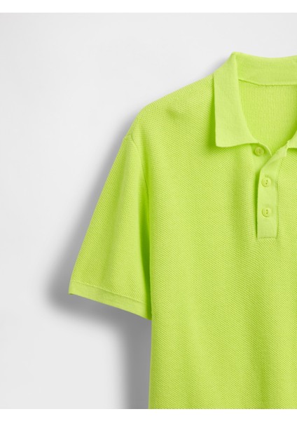 Erkek Çocuk Sarı Relaxed Sweatshirt Polo T-Shirt fiyatları