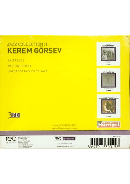 Dikkat CD Kerem Görsev - Jazz Collection Iıı Existence - Meeting Point - Unforgettables Of Jazz 3xcd Box Set fiyatları