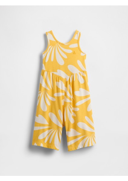 Kız Bebek Sarı Cutout Tulum Elbise