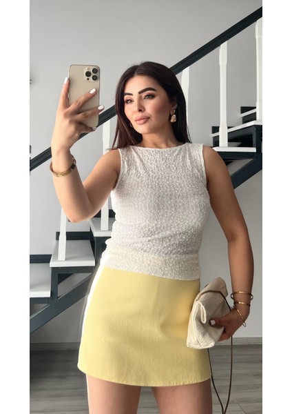 Ekru Kayık Yaka Dantel Bluz modelleri