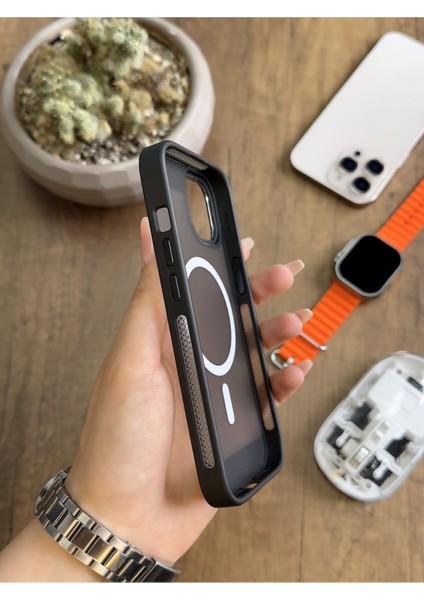 iPhone 15 Pro Max Magsafe Uyumlu Silikon Kılıf SOOCASE635