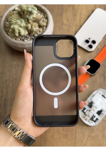 iPhone 15 Pro Max Magsafe Uyumlu Silikon Kılıf SOOCASE635