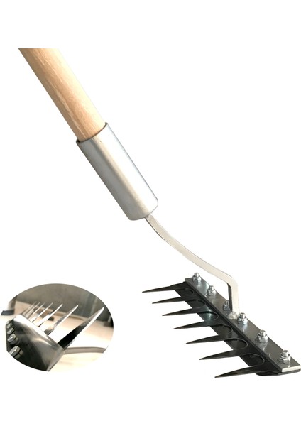 Timsah Çapa 24 cm Tırmıklı Ot Kesme ve Toplama El Çapası Saplı