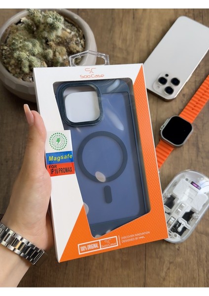 iPhone 16 Pro Max Magsafe Uyumlu Silikon Kılıf SOOCASE635