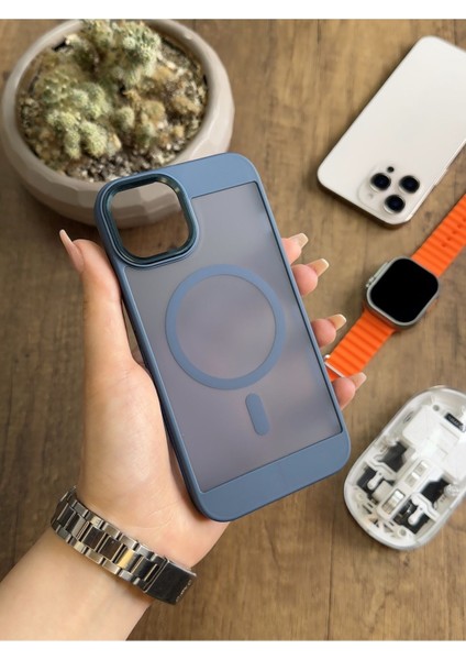 iPhone 15 Pro Max Magsafe Uyumlu Silikon Kılıf SOOCASE635