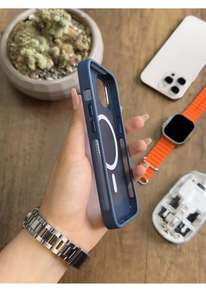 iPhone 15 Pro Max Magsafe Uyumlu Silikon Kılıf SOOCASE635