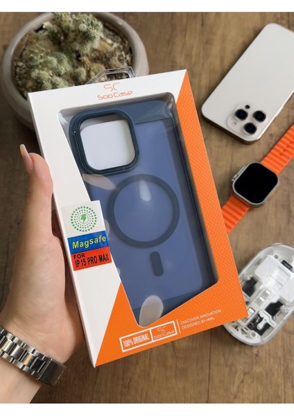 iPhone 15 Pro Max Magsafe Uyumlu Silikon Kılıf SOOCASE635
