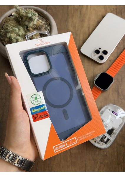 iPhone 13 Pro Max Magsafe Uyumlu Silikon Kılıf SOOCASE635