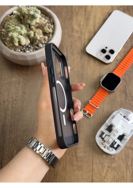 iPhone 16 Pro Max Magsafe Uyumlu Silikon Kılıf SOOCASE635