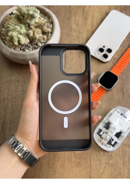 iPhone 16 Pro Max Magsafe Uyumlu Silikon Kılıf SOOCASE635