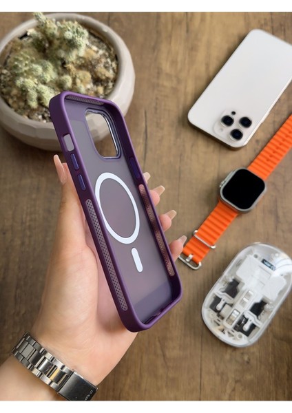 iPhone 13 Pro Max Magsafe Uyumlu Silikon Kılıf SOOCASE635