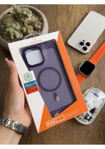 iPhone 13 Pro Max Magsafe Uyumlu Silikon Kılıf SOOCASE635