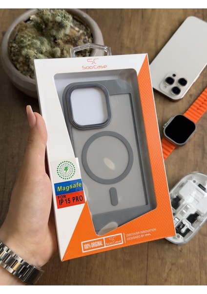iPhone 15 Pro Magsafe Uyumlu Silikon Kılıf SOOCASE635