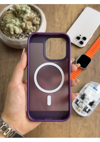 iPhone 16 Pro Magsafe Uyumlu Silikon Kılıf SOOCASE635