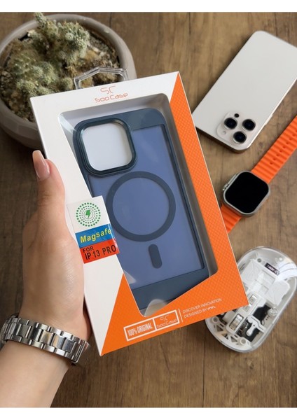 iPhone 13 Pro Magsafe Uyumlu Silikon Kılıf SOOCASE635