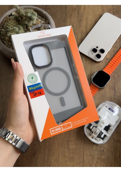 iPhone 16 Magsafe Uyumlu Silikon Kılıf SOOCASE635