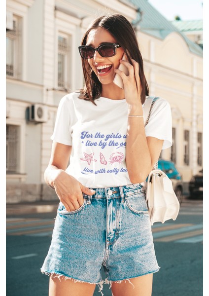 Stay Cool Be You Baskılı Standart Kalıp Bisiklet Yaka Pamuklu Kadın Tshırt fiyatları