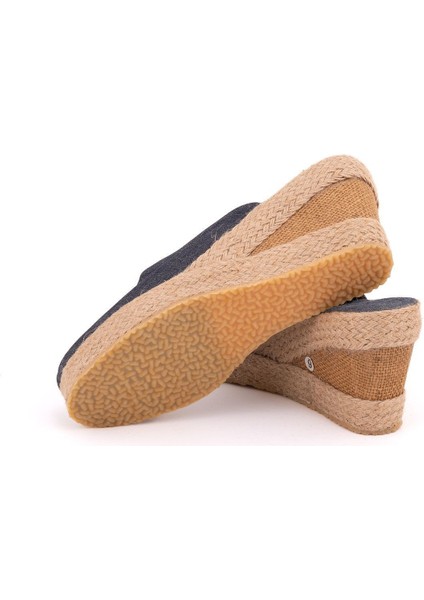 Gerçek Elişi Platformlu Burnu Kapalı Elişi Hasır Keten Sabo Terlik Handmade fırsatları