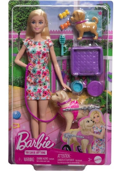 HTK37 Barbie ve Engelli Köpeği Oyun Seti