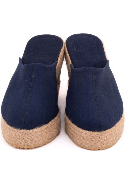 Gerçek Elişi Platformlu Burnu Kapalı Elişi Hasır Keten Sabo Terlik Handmade fiyatları