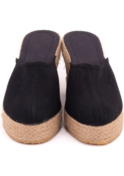 Gerçek Elişi Platformlu Burnu Kapalı Elişi Hasır Keten Sabo Terlik Handmade fiyatları
