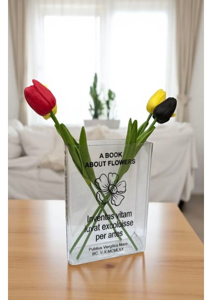 Pinterest Kitap Görünümlü Dekoratif Mika Vazo (Çiçek Dahil Değil) fiyatları