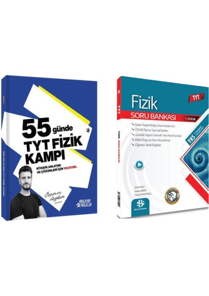 Özcan Aykın 2026 Tyt 55 Günde Fizik Kampı ve Bilgi Sarmal Tyt Fizik Soru Bankası