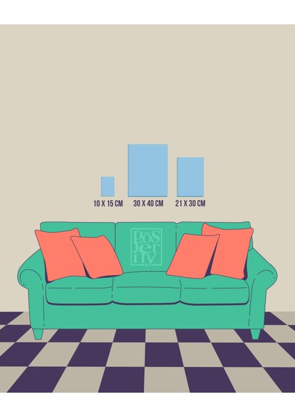 Her Şey Idim, Değmezmiş Seti - 3’lü Nakışlı Kanvas Tablo 21X30 cm