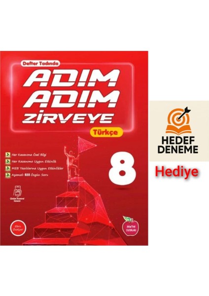Newton 8.sınıf Adım Adım Zirveye Türkçe -Hedef Deneme