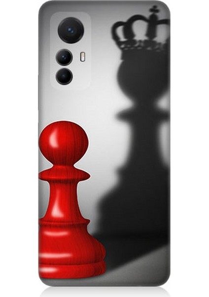 Xiaomi Mi 12 Pro Uyumlu Piyonun Taçlı Hayali Desenli Silikon Kılıf