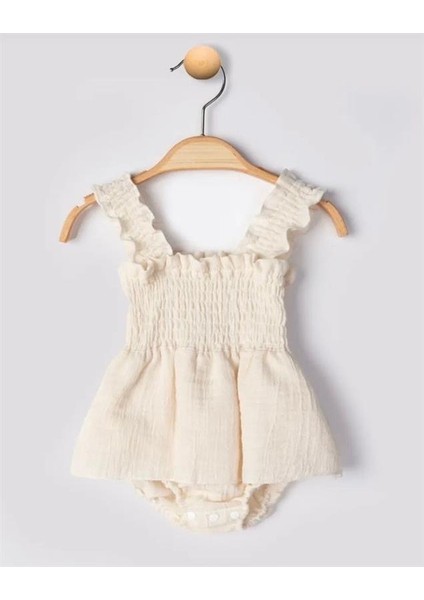 Muslin Askılı Bebek Tulum