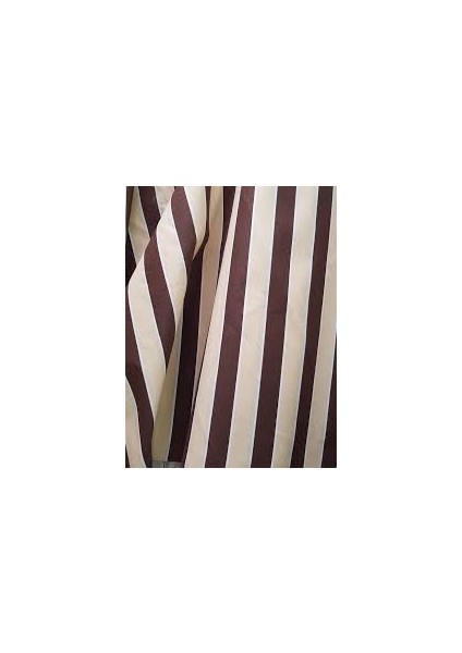 Kahve Krem Çizgili Su Geçirmez Balkon Perdesi Branda modelleri