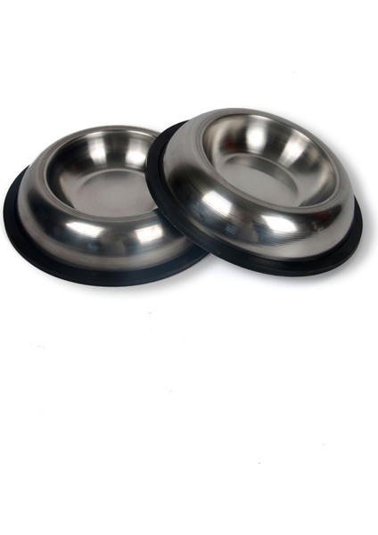 2 Adet Kedi Köpek Mama ve Su Kabı Çelik Kase 300 ml modelleri