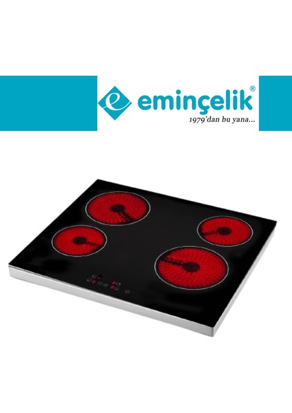 Valentio Ankastre Set HON602X-TN + Eminçelik VC640 Vitroseramik Set Üstü Elektrikli + HCH6MXTK