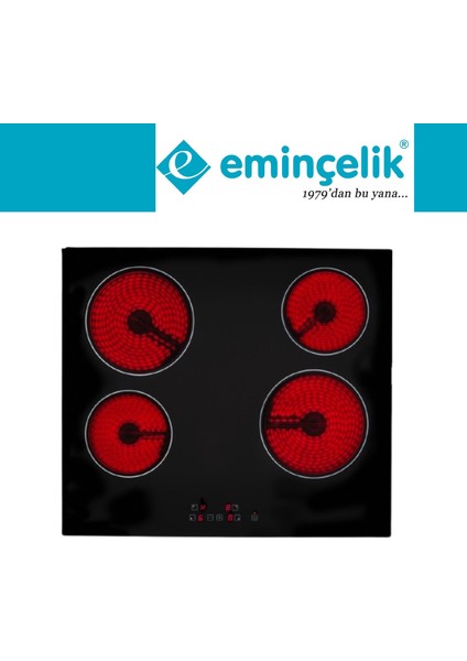 Valentio Ankastre Set HON602X-TN + Eminçelik VC640 Vitroseramik Set Üstü Elektrikli + HCH6MXTK