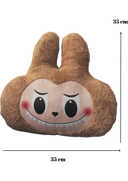 Labubu Peluş Dekoratif Yastık, Uyku Arkadaşı Labubu 35 cm Kahve fiyatları