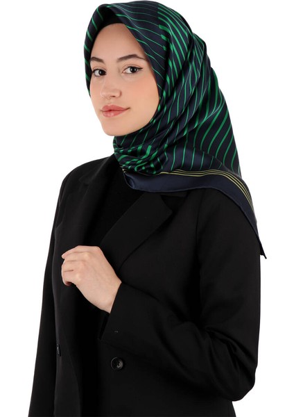 Lacivert Dila Desen Sura Ipek Eşarp fiyatları